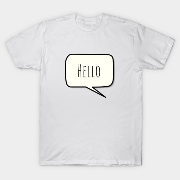 Hello T-Shirt by Simple D.